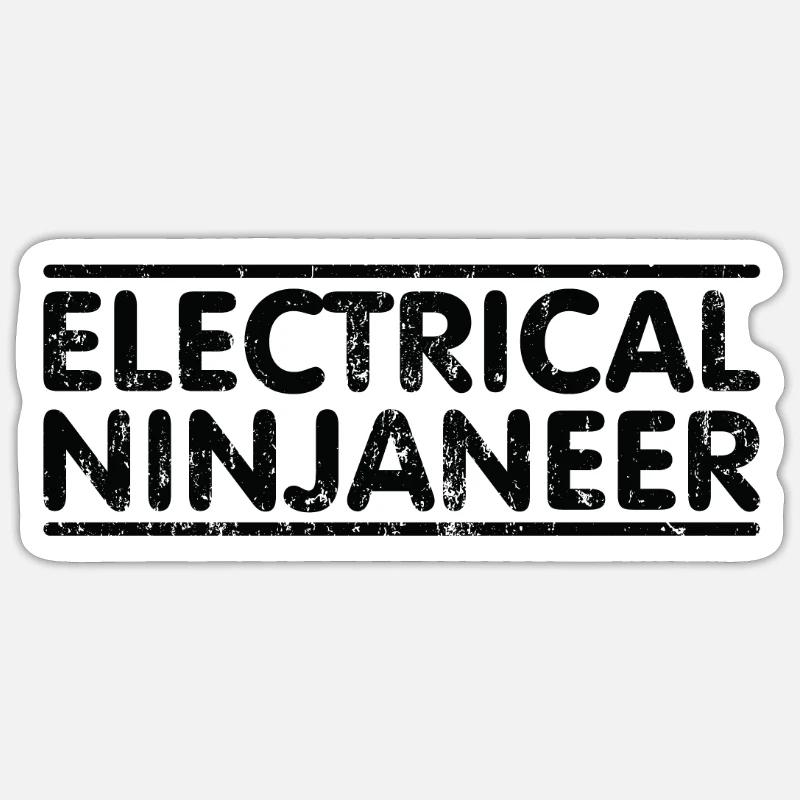 Ninjaneer - Electrical Engineer Sticker size S (10 x 10 cm)