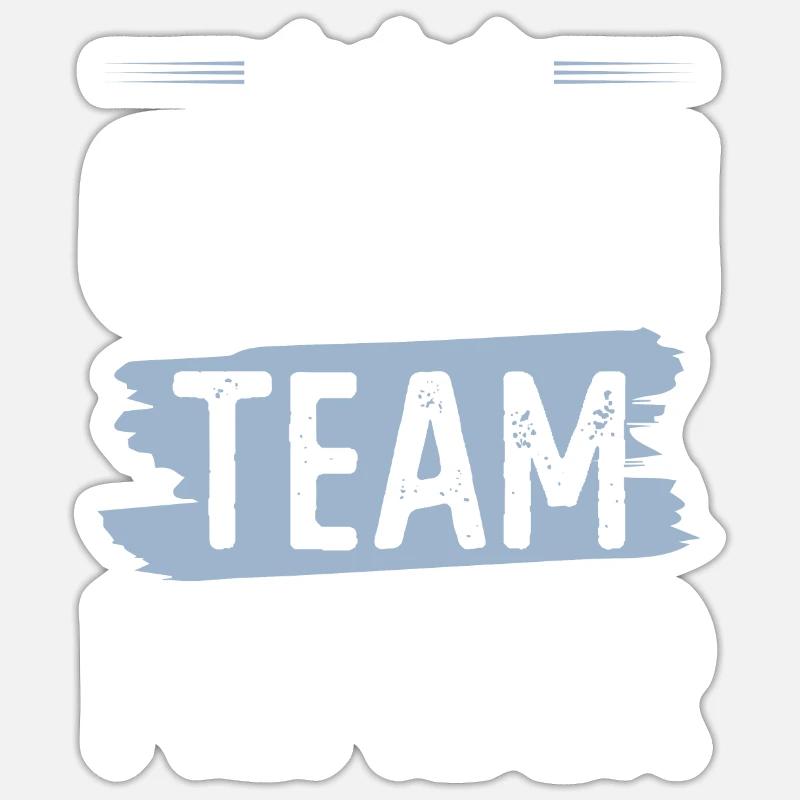 L’équipe du marié - Sticker taille S (10 x 10 cm) - blanc mat
