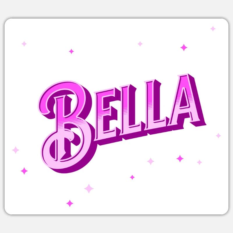 Bella name personalized - Sticker size S (10 x 10 cm) - white matte