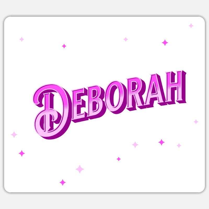 Deborah name personalized - Sticker size S (10 x 10 cm) - white matte