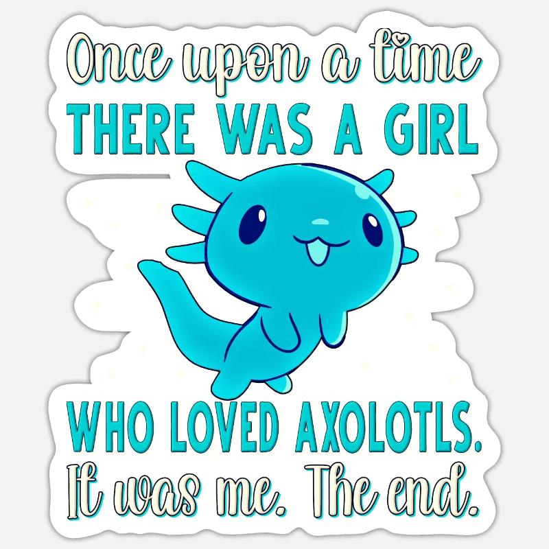 Axolotl - Sticker size S (10 x 10 cm) - white matte