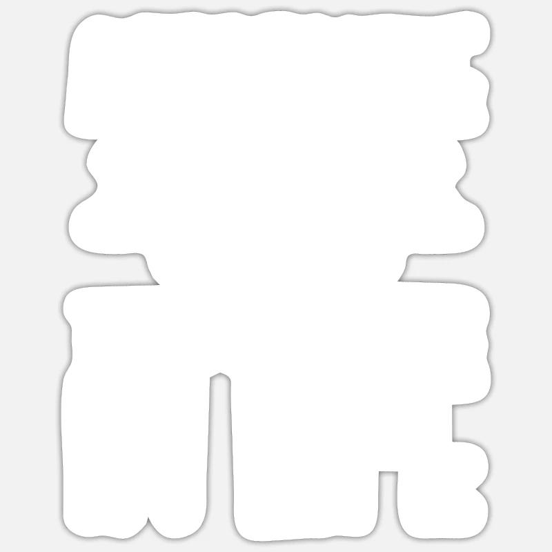 Biologiste Biologiste Sperme Biologiste moléculaire - Sticker taille S (10 x 10 cm) - blanc mat