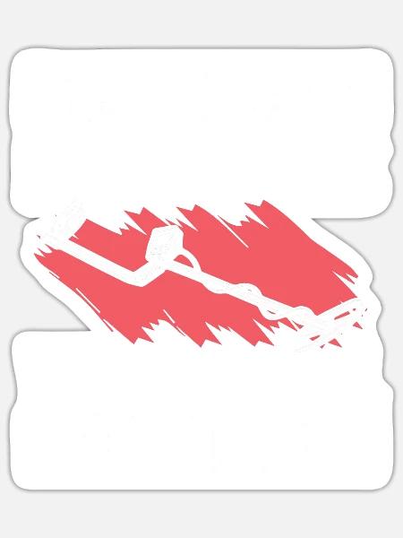 Metaldetektor Schatzsucher Schatzsuche - Sticker Größe S (10 x 10 cm) - Mattweiß
