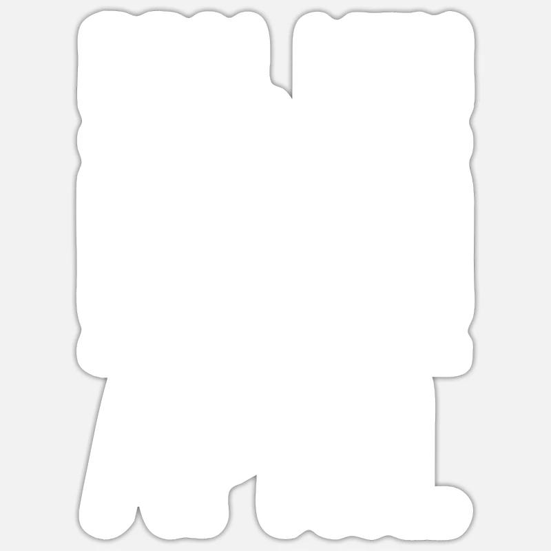Geburtstag Echte Männer sind Im April Geboren - Sticker Größe S (10 x 10 cm) - Mattweiß