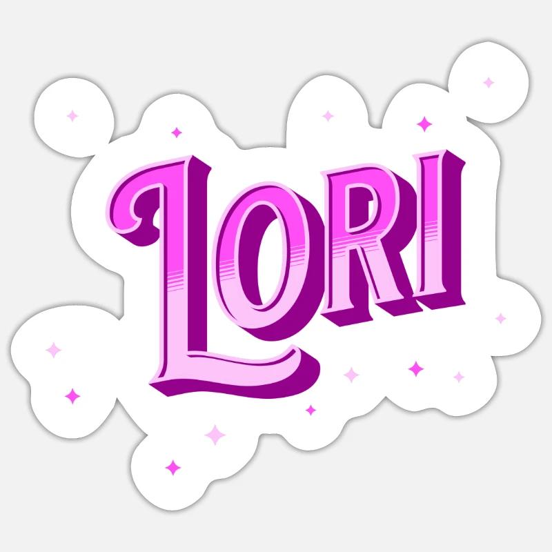 Lori name personalized Sticker size S (10 x 10 cm)