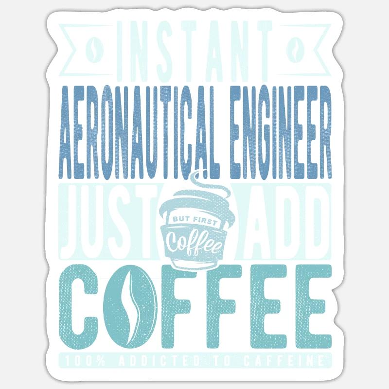 Buchalter coffee saying - Sticker size S (10 x 10 cm) - white matte