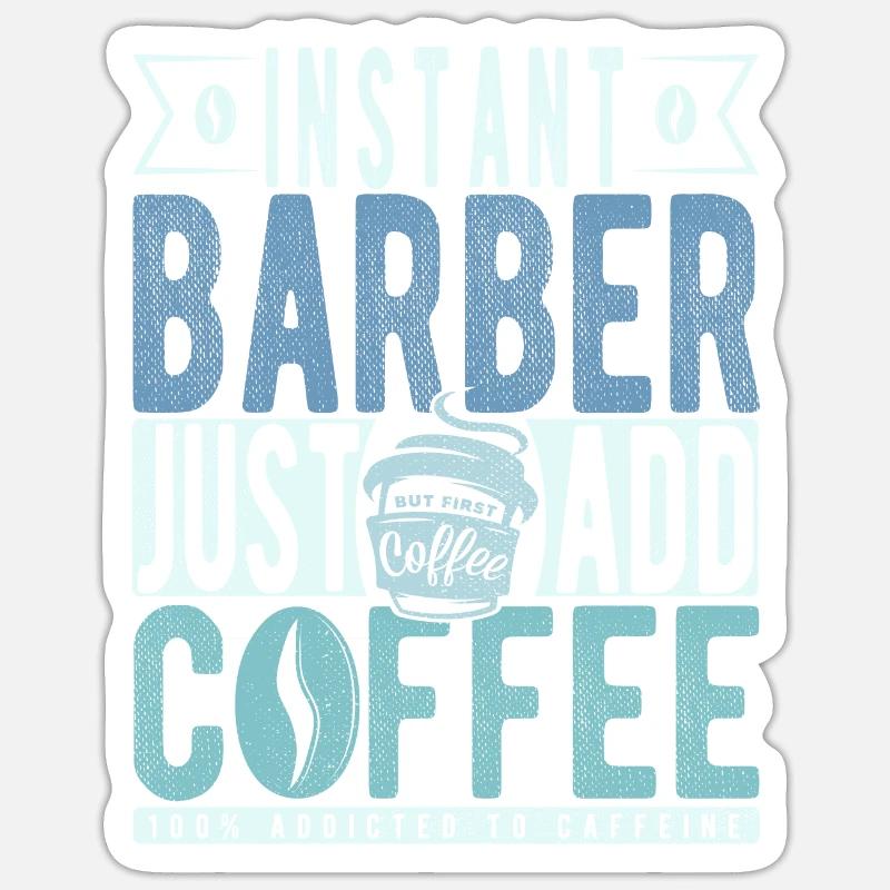 Buchalter coffee saying - Sticker size S (10 x 10 cm) - white matte