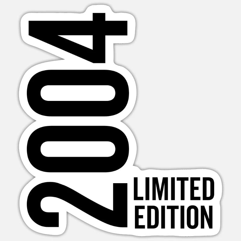 2004 Limited Edition - Sticker Größe S (10 x 10 cm) - Mattweiß