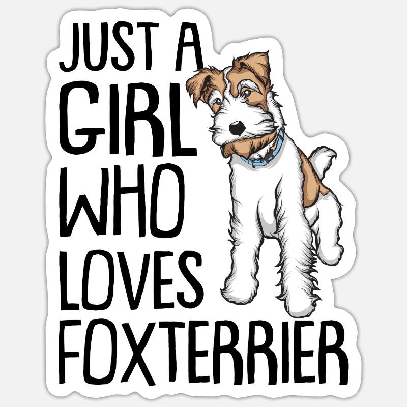 Fox terrier Sticker size S (10 x 10 cm)
