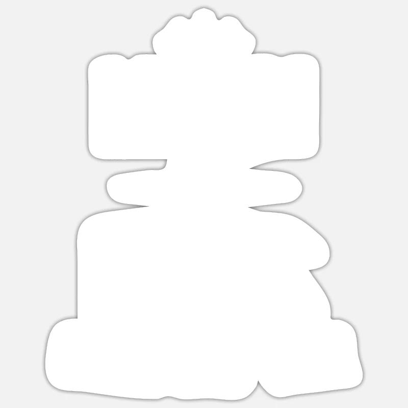 Le Roi du Camping-car - Sticker taille S (10 x 10 cm) - blanc mat