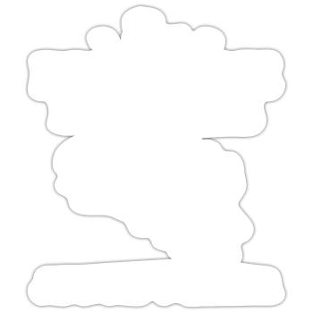 La bretagne m'appelle humour breton homme - Sticker taille S (10 x 10 cm) - blanc mat - Devant