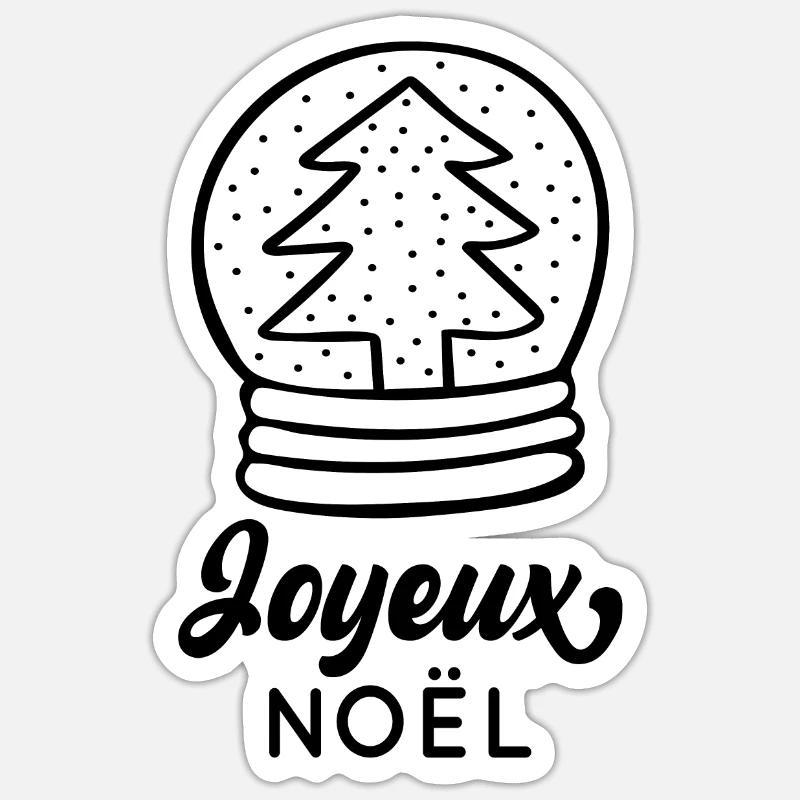 Joyeux Noël Sticker taille S (10 x 10 cm)