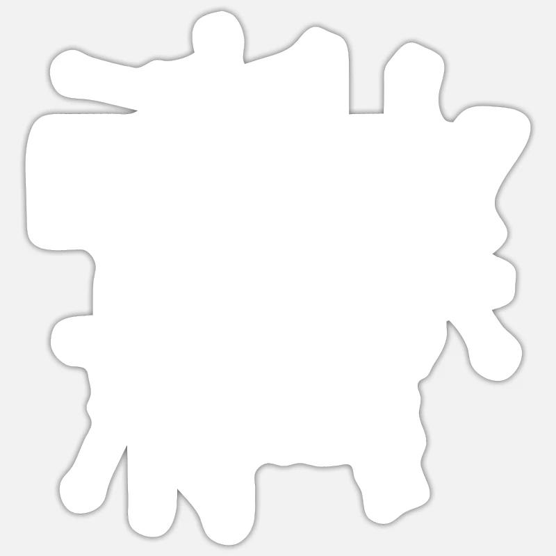 New Year - Text - Sticker size S (10 x 10 cm) - white matte