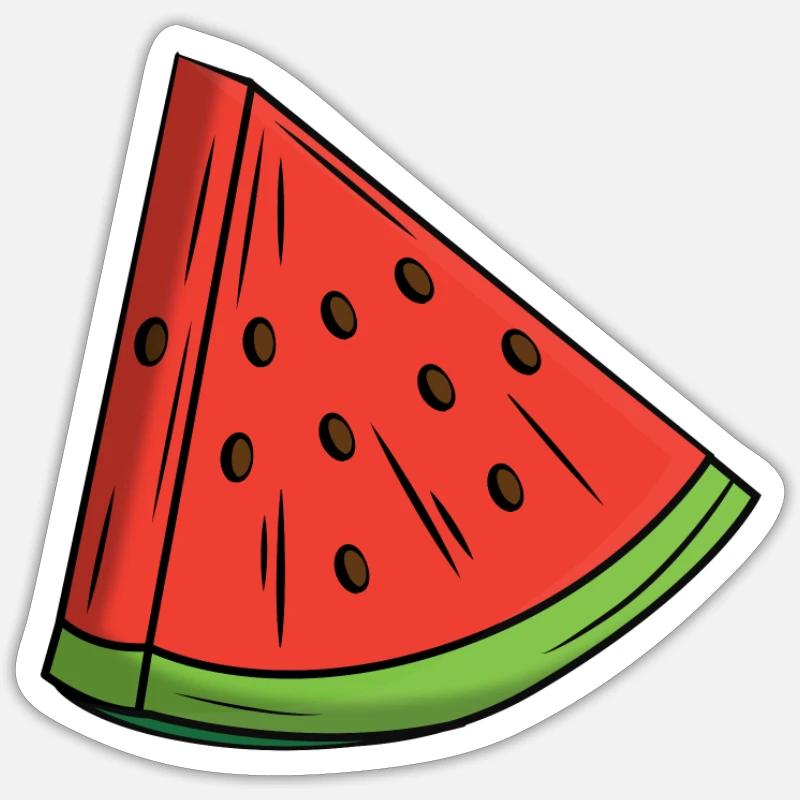 Melon Melon Disc - Sticker size S (10 x 10 cm) - white matte