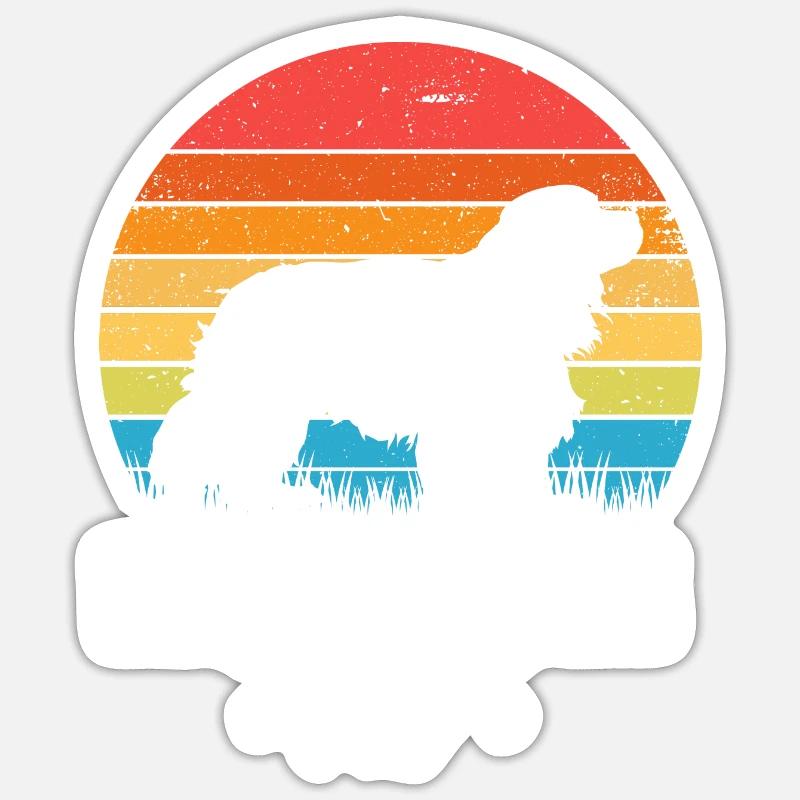 Cavalier King Charles Spaniel Geschenk - Sticker Größe S (10 x 10 cm) - Mattweiß