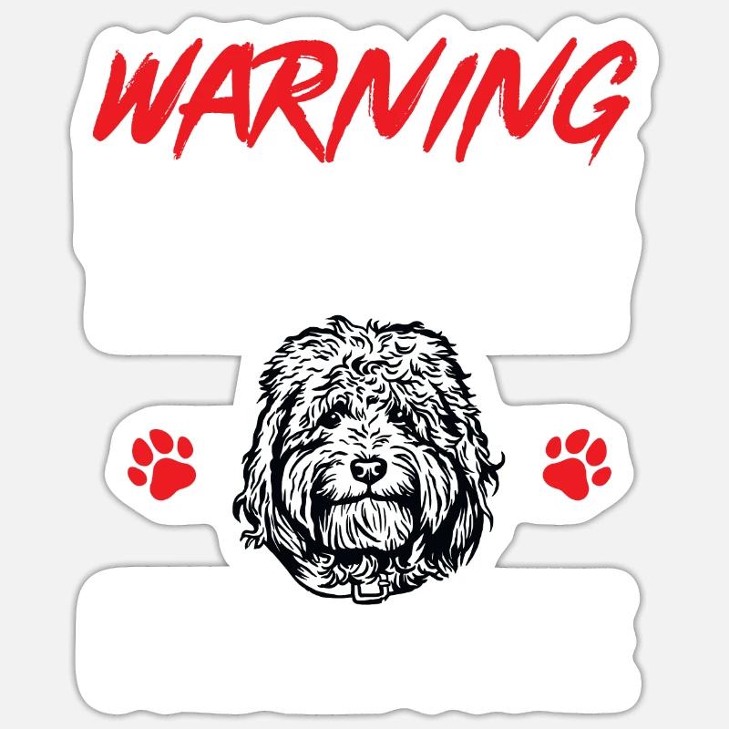Goldendoodle Doodle Dog - Sticker size S (10 x 10 cm) - white matte