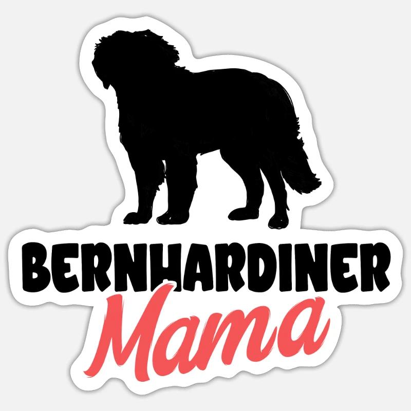 Saint-bernard Sticker taille S (10 x 10 cm)