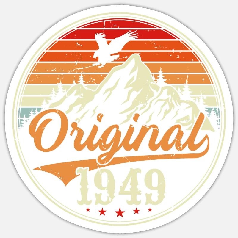 Original 1949 - Sticker taille S (10 x 10 cm) - blanc mat
