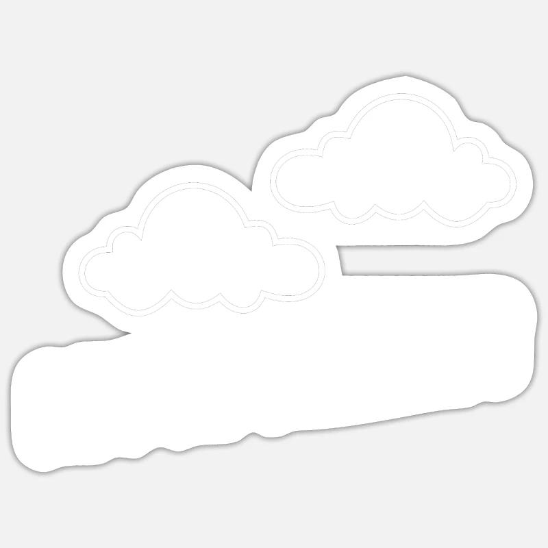 Cloud Mining - Sticker Größe S (10 x 10 cm) - Mattweiß