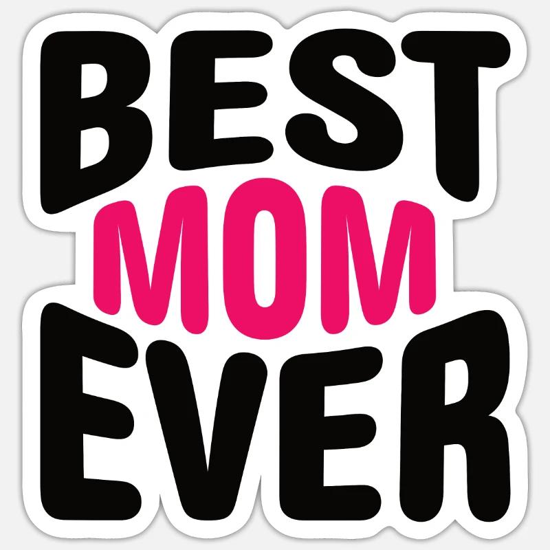 Beste Mama Überhaupt Muttertag Mutter Geschenk Sticker Größe S (10 x 10 cm)
