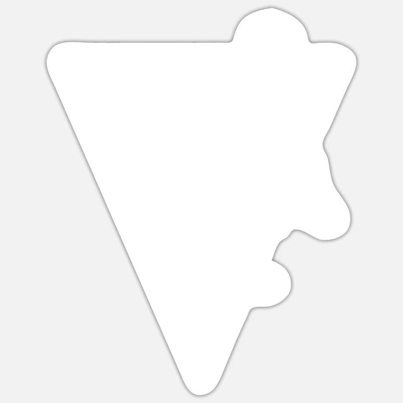 Triangle - Ski - (2) - Sticker taille S (10 x 10 cm) - blanc mat