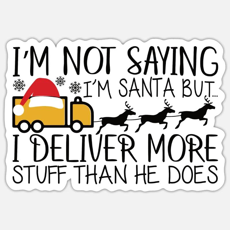 Deliverer Parcel Delivery Postman Gift Sticker size S (10 x 10 cm)