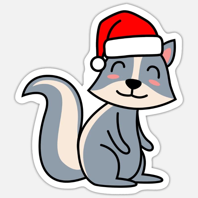 Stinker Comic Christmas Xmas Sticker size S (10 x 10 cm)