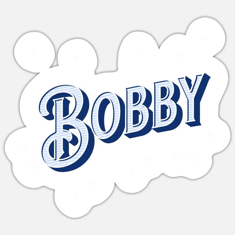 Bobby name personalized Sticker size S (10 x 10 cm)