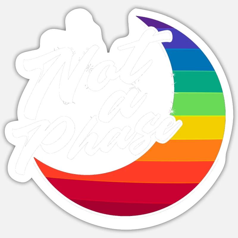 Pas une phase - trans Sticker taille S (10 x 10 cm)