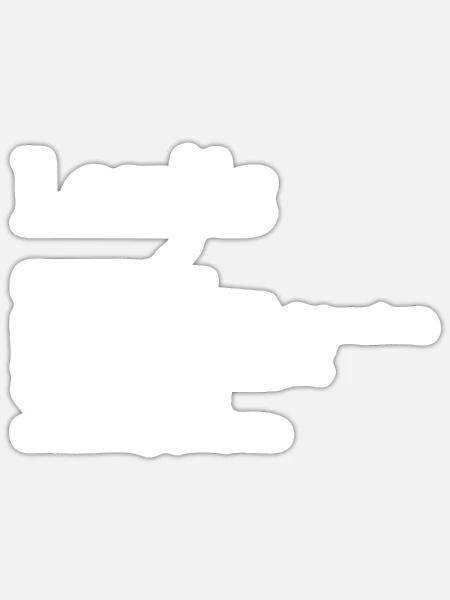 Erzgebirge Louis - Sticker Größe S (10 x 10 cm) - Mattweiß