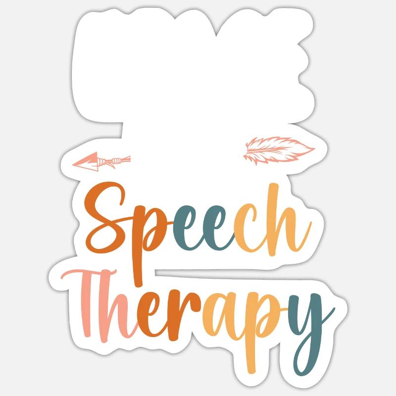Speech Therapist Therapy Assistant Sticker Größe S (10 x 10 cm)
