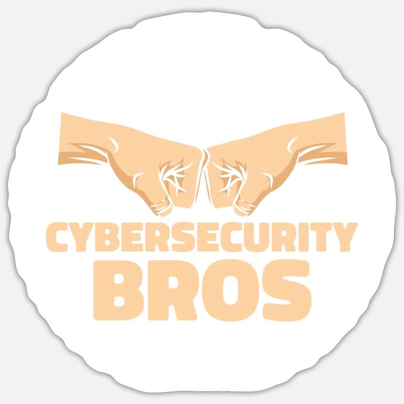 Developer Coder Programmer Security - Sticker taille S (10 x 10 cm) - blanc mat