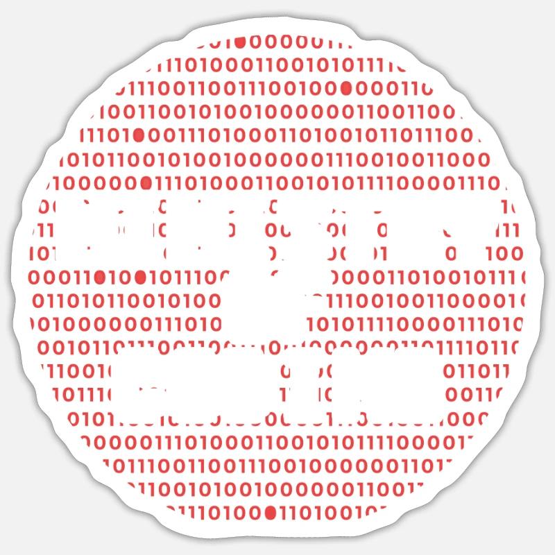 Développeur Codeur Programmeur Ministère - Sticker taille S (10 x 10 cm) - blanc mat