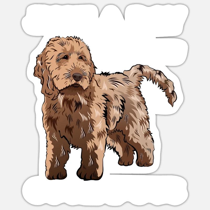 Cockapoo Dog Sticker size S (10 x 10 cm)