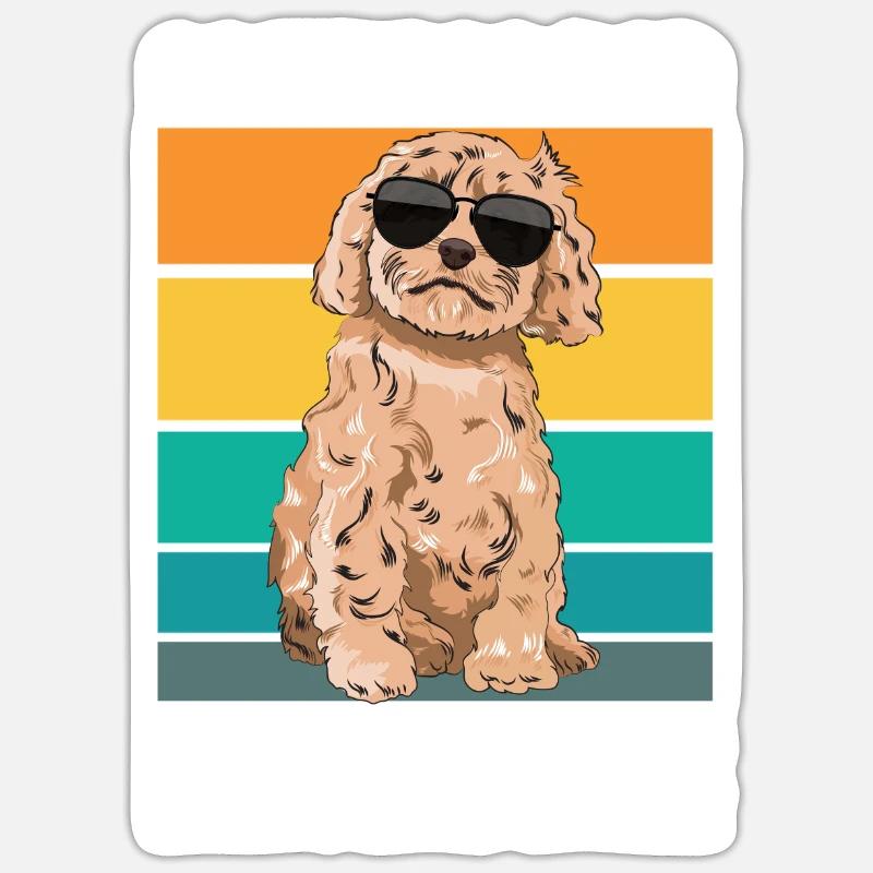 Cockapoo Dog Sticker size S (10 x 10 cm)