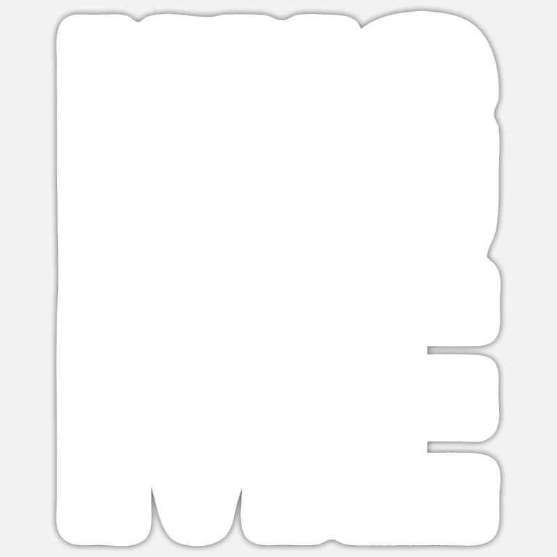 Hug Me - Sticker Größe S (10 x 10 cm) - Mattweiß