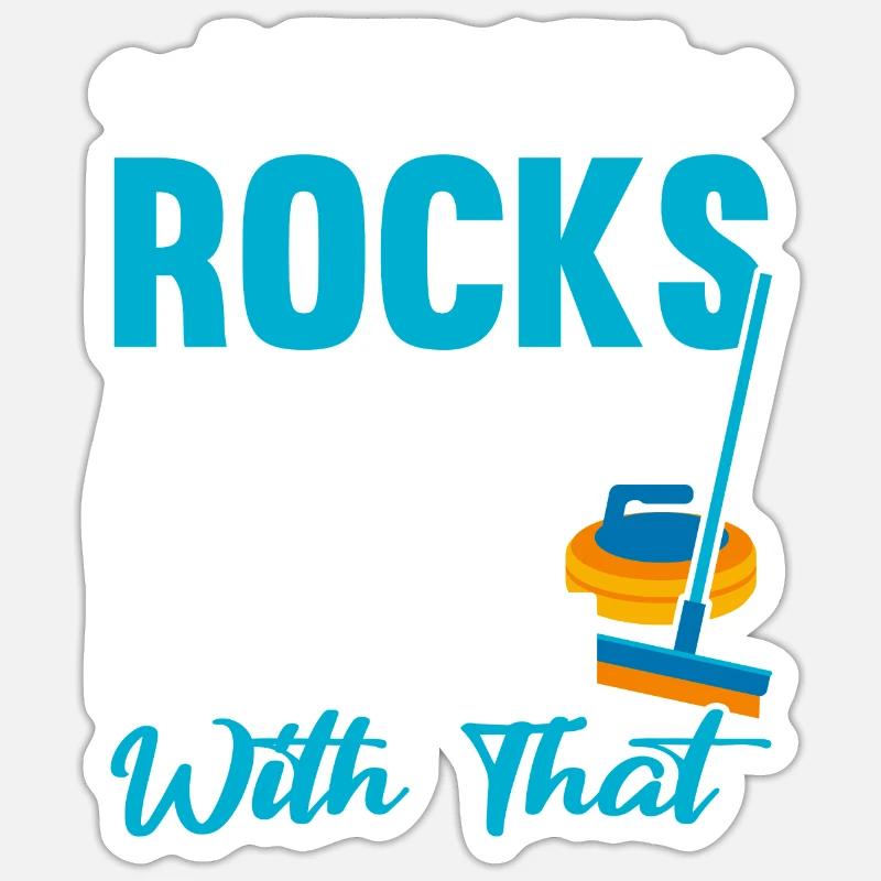 Wirf Steine auf Häuser, mit denen du ein Problem hast Sticker Größe S (10 x 10 cm)