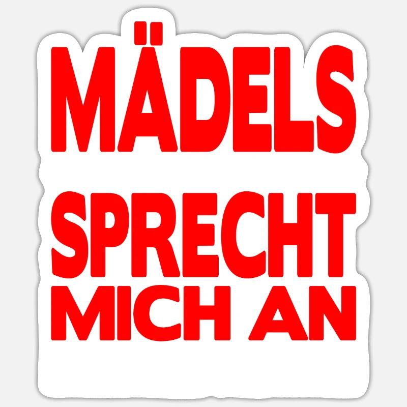 Ich bin Schüchtern Sticker Größe S (10 x 10 cm)