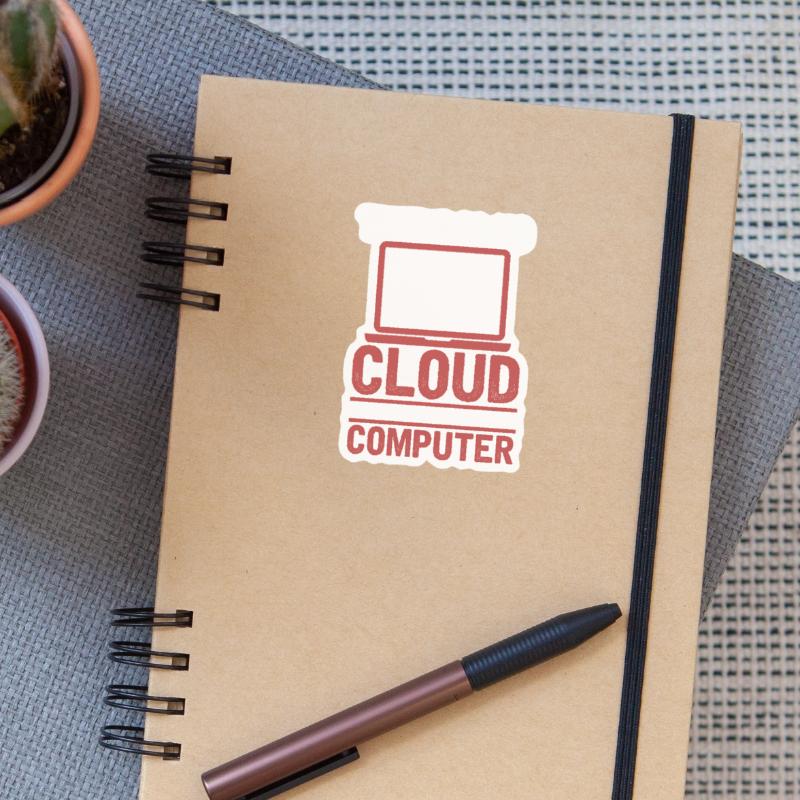 Developer Coder Programmer Cloud Coding Sticker size S (10 x 10 cm)