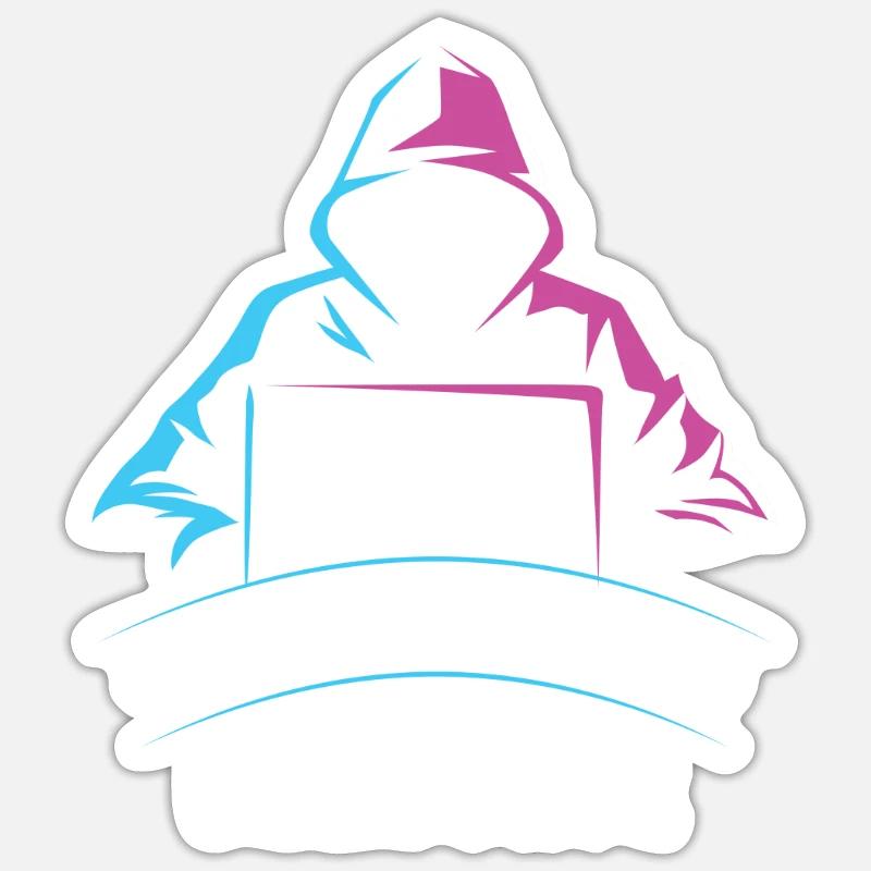 Développeur Codeur Programmeur Diplômé - Sticker taille S (10 x 10 cm) - blanc mat