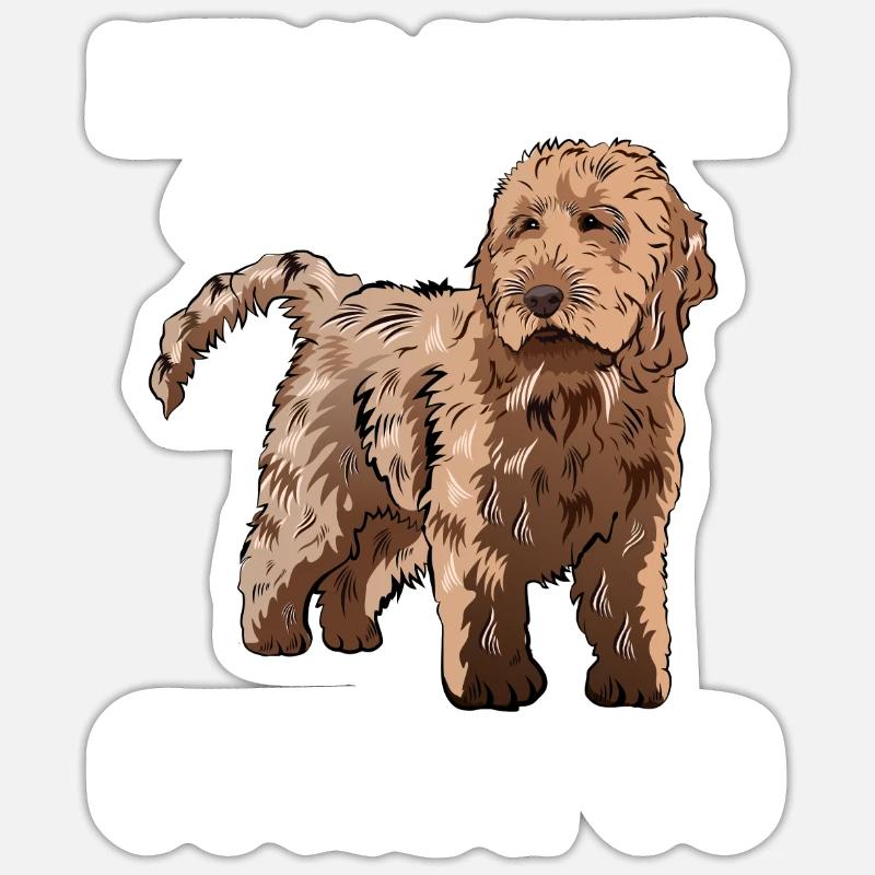 Cockapoo Dog Sticker size S (10 x 10 cm)