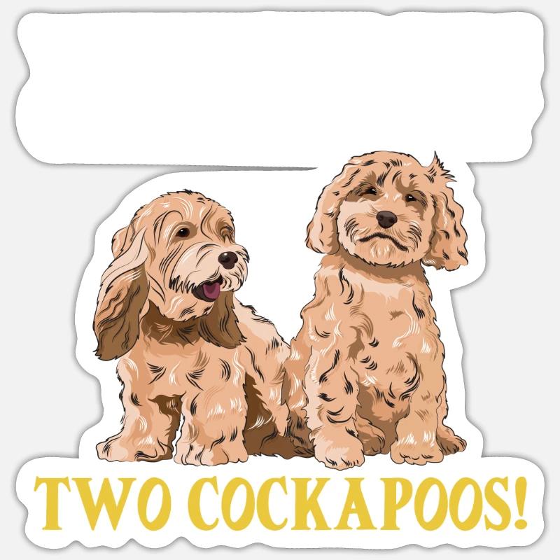 Cockapoo Dog Sticker size S (10 x 10 cm)