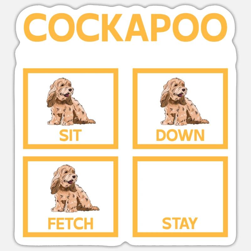 Cockapoo Dog Sticker size S (10 x 10 cm)