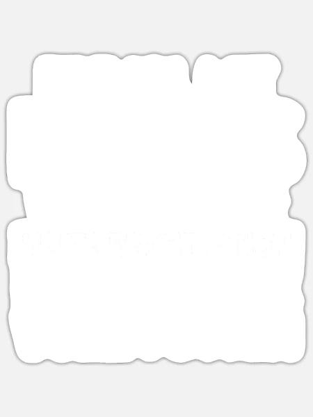 Einmal Mit Profis Arbeiten - Sticker Größe S (10 x 10 cm) - Mattweiß