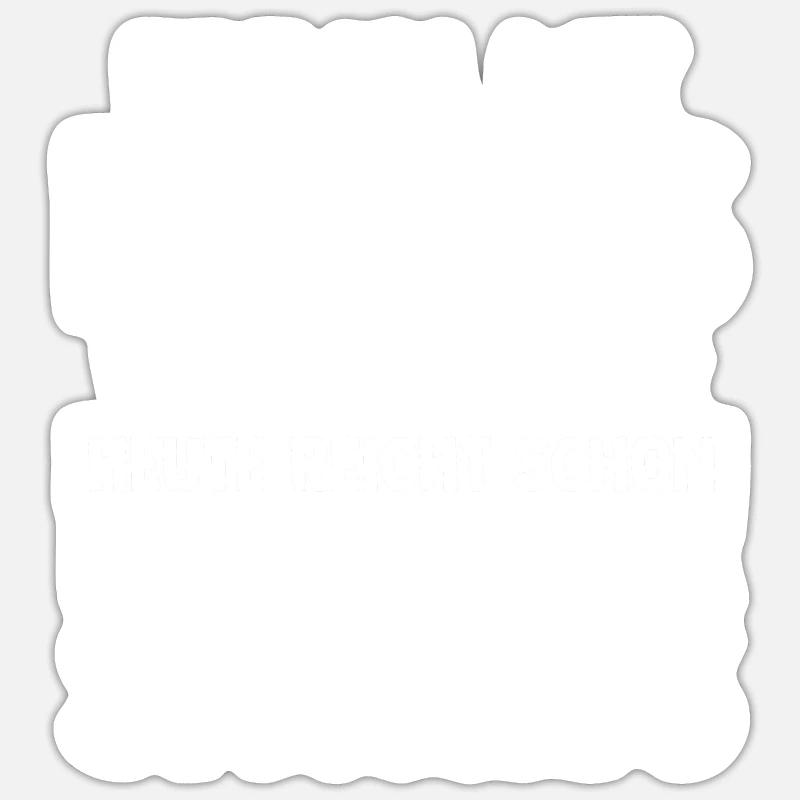 Einmal Mit Profis Arbeiten - Sticker Größe S (10 x 10 cm) - Mattweiß