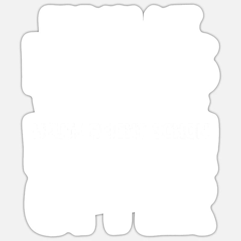 Einmal Mit Profis Arbeiten - Sticker Größe S (10 x 10 cm) - Mattweiß