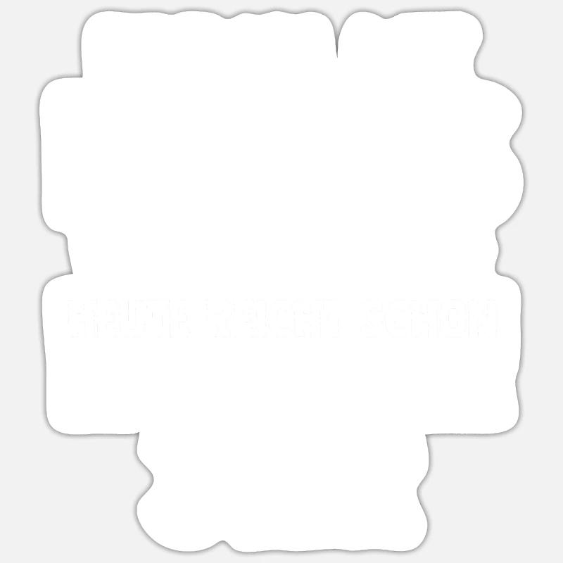 Einmal Mit Profis Arbeiten - Sticker Größe S (10 x 10 cm) - Mattweiß