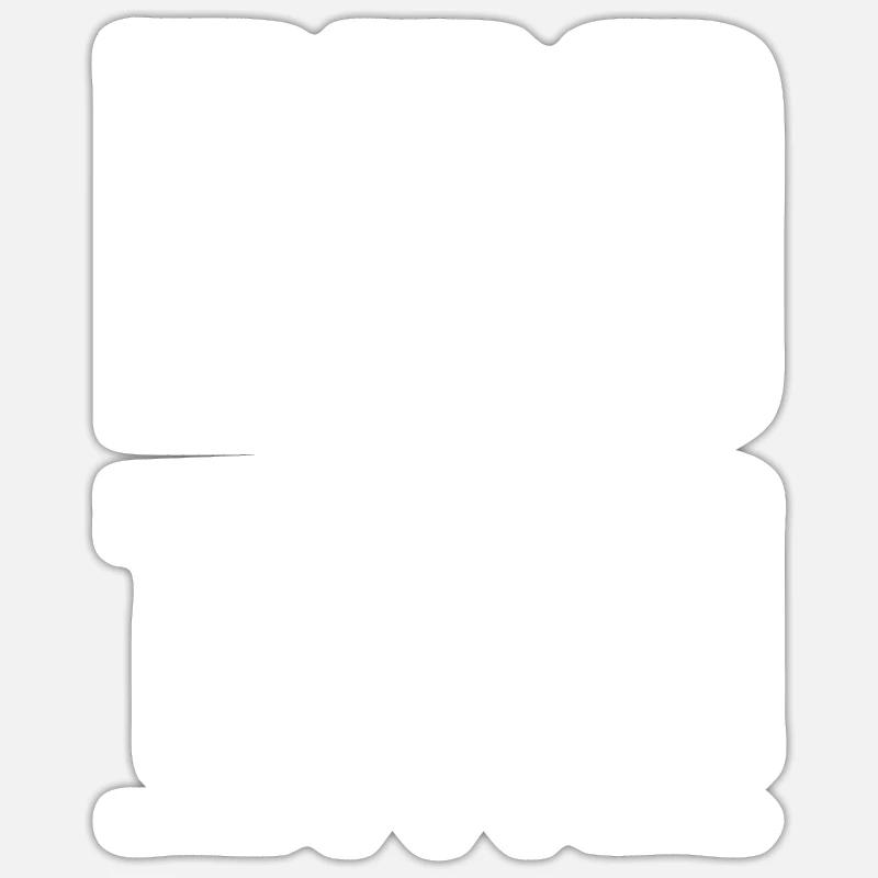 Équipe Bbq - Sticker taille S (10 x 10 cm) - blanc mat