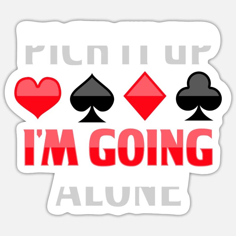 Euchre - Sticker taille S (10 x 10 cm) - blanc mat