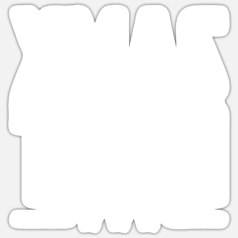 L’équipe de Noël - Sticker taille S (10 x 10 cm) - blanc mat